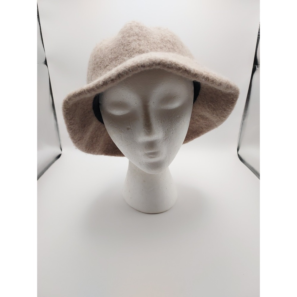 J.Crew Wool Bucket Hat Womens One Size Beige Tan Cloche
